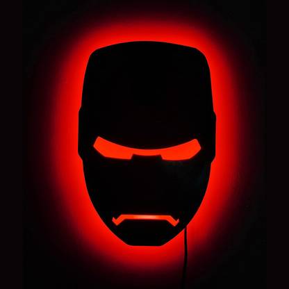 Trigica Ironman 3D Modern Wall Hanging Light for Living Room Game Room Home Decoration