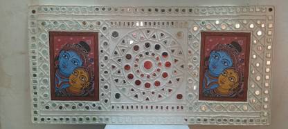 Kabiraj creation Wood Mirror wall-art