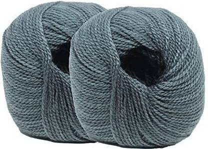 DOUZAND 200gm Grey 3ply Original Crochet Wool Hand Knitting Yarn.