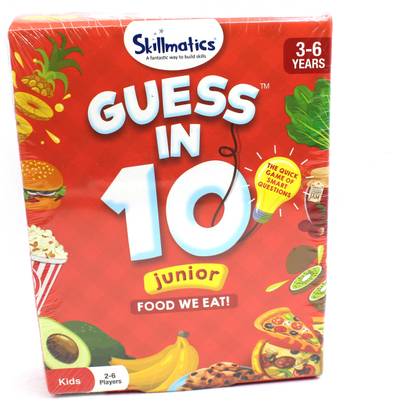 Skillmatics Very Beautiful Guess In 10 Junior Food We Eat Cards Set For Kids