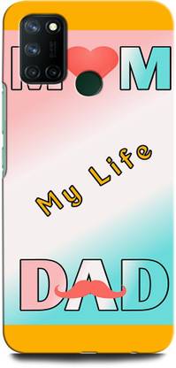 GRAFIQE Back Cover for Realme 7i 2103 MOTHER, MAA, FATHER, LIFE LINE, I LOVE MY MOM DAD