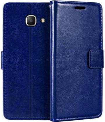 COST TO COST Flip Cover for Samsung Galaxy J7 Prime, Samsung On Nxt SM-G610F Blue Flip Cover