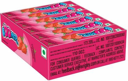 Boomer Chewing Gum | 24 x 18.6g | Classic Strawberry Flavour | Premium Chewing Gum Box Strawberry Chewing Gum