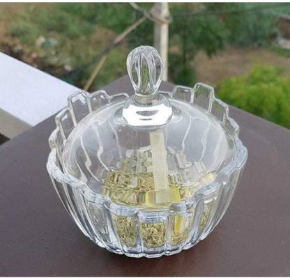 Anto sales Glass Cookie Jar  - 350 ml