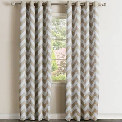 AAI 154 cm (5 ft) Polyester Room Darkening Window Curtain (Pack Of 2)