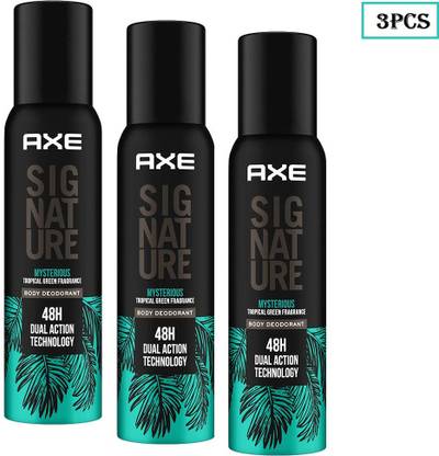 AXE Signature (Mysterious) * 122ml each * 3pcs * Deodorant Spray  -  For Men