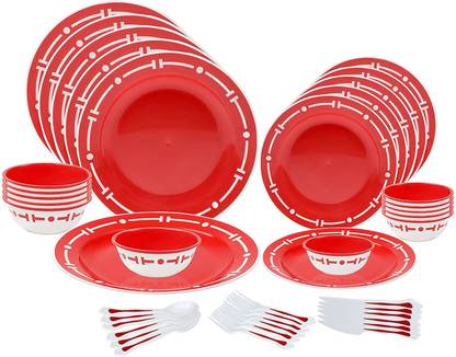 Flipkart SmartBuy Pack of 42 Plastic 6 Person With Cutlery Dinner Set