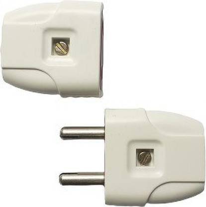 SAGEPL 2 PIN MALE -FEMALE PLUG TOP | 6A-240V AC Two Pin Plug