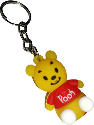 Just Delicate Pooh bear 3D Rubber key chain Key Chain