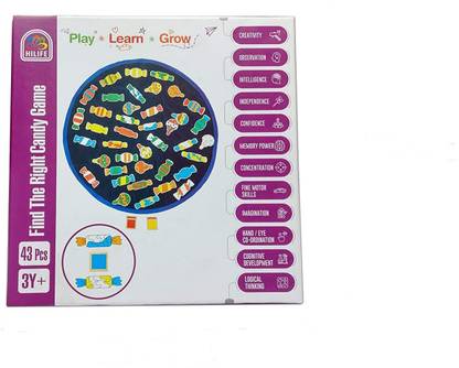 Hilife Find The Right Candy Game Perfect Indoor Game for Kids - 3 Year & Above