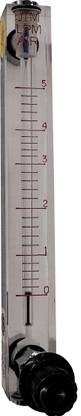 Japsin 0-5 LPM Rotameter Acrylic Body With Regulator(L Type) Size: 1/4" BSP for Air Test Indicator