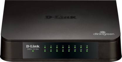 D-Link DES-1016A -16 PORT 10/100 16 Ports 100 Mbps Unmanaged Network Switch