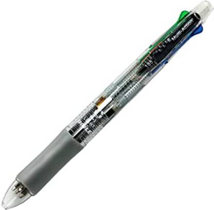 Oneclickshopping 5 in 1 Multicolor Pen + Mechanical Pencil Set With Eraser cap Multi-function Pen