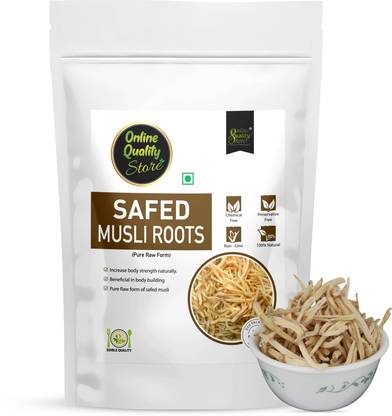 Online Quality Store Safed Musli Roots-100g|Natural White Musli|Swet Musli |Chlorophytum Borivilianum