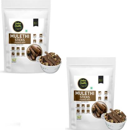 Online Quality Store Mulethi Stick For Eating -100g (Pack of 2)| Liquorice Roots|Licorice Roots