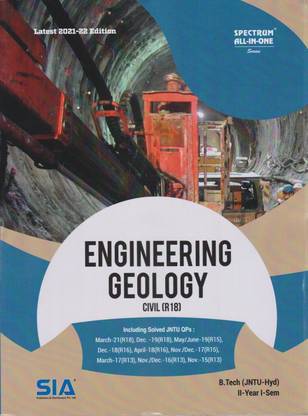 Engineering Geology B.Tech II-Year I-Sem (R18) CIVIL JNTU-Hyderabad Latest 2021-22 Edition