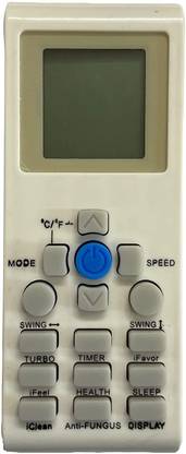vcony Remote Control No. 477, Compatible for Reconnect Air Conditioner (White) reconnect Remote Controller