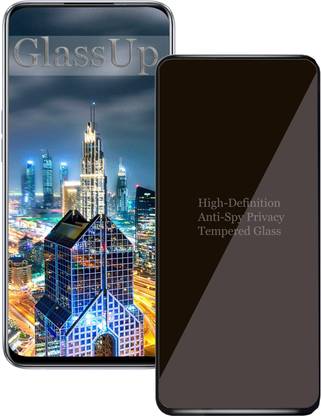 GlassUp Edge To Edge Tempered Glass for Realme X (High Definition Anty Spy Privacy Glass)
