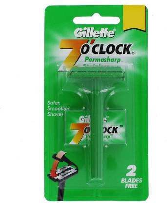 Gillette 7 O' Clock Permasharp Stainless ## Pack Of 1, Men