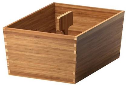 IKEA Box with handle, bamboo, 33x24 cm 70271130 Storage Box