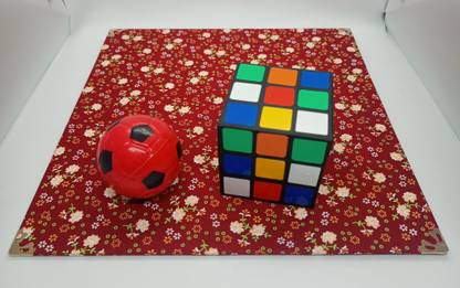 A SARKAR MAGIC WORLD DROP CHANGE CUBE MAGIC TRICK / RUBIK CUBE TO BALL CHANGE MAGIC ON TRAY 1 Magic Tricks