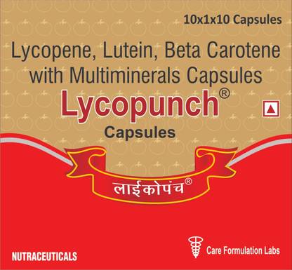 CARE FORMULATION Lycopunch Capsule (5 Strip)/ Lycopene, Lutein, Beta Carotene, Multimineral Cap