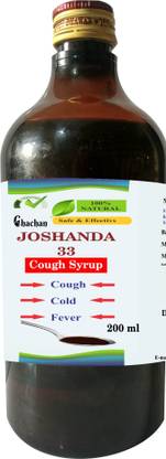 chachan JOSHAND-33 SYRUP 200 ML COUGH,COLD,FEVER