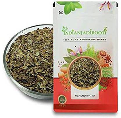 IndianJadiBooti Pure Mehndi Patta - Mehendi Patta - Heena Leaves - Henna Leaves, 100 Grams