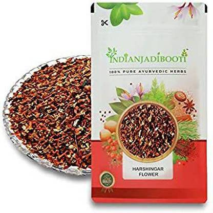 IndianJadiBooti Pure Harshringar Flower - Paarijaat Phool -Parijat Flower ,100 Grams