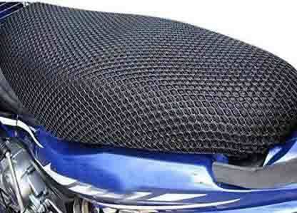 Lakshmina Enterprises Free Size 3D Bike/Scooty/Scooter Seat Cover Breathable Mesh Net Cushion Single Bike Seat Cover For Honda, Hero, TVS, Suzuki, Yamaha, Piaggio Activa 4G, Activa 5G, Activa 6G, Access 125, Aviator, Jupiter, Burgman, Gusto, Zest, Maestro