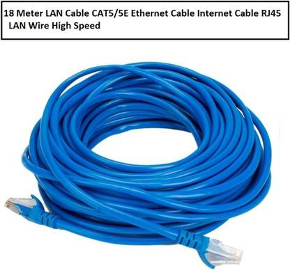 Diktmark LAN Cable 10 m 10 Meter, Network, Patch, Internet Cable High Speed Gigabit Data Transfer