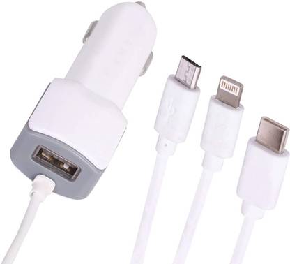 mykat Lightning Cable 1 m Car Charger Multipin Type C android iphone cable