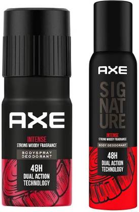 AXE 1 INTENSE BODY SPRAY DEODORANT 150ML AND 1 INTENSE BODY PERFUME 122ML FOR MEN Body Spray  -  For Men