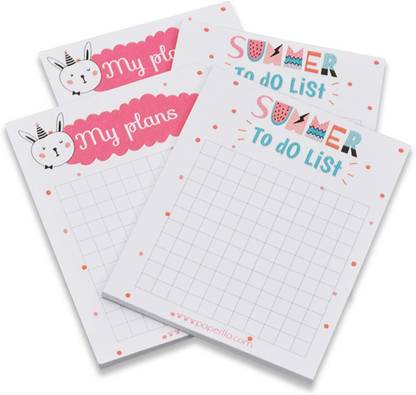 Flipkart SmartBuy Daily Planner with 50 Undated Tear-Off Sheets Each, to Do List Notepad, Desk Pocket-size Memo Pad NO 50 Pages