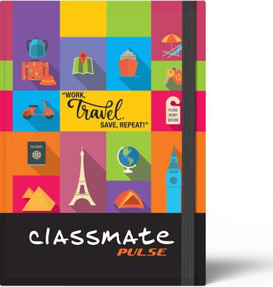 Classmate Pulse Flexi Planner Hard Cover 80 GSM: A5 Journal Unruled 176 Pages