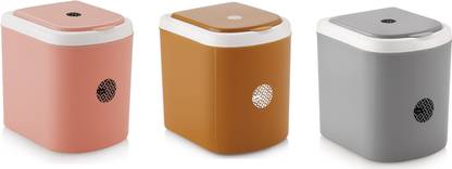 Nabhya Combo Of 3 Mini Waste Bin Disposal Dustbin for Car Office Desk and Home Use Plastic Dustbin
