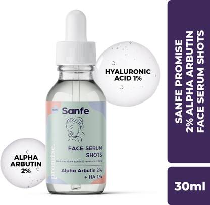 Sanfe Promise 2% Alpha Arbutin Face Serum Shots | Dark Spots Removal