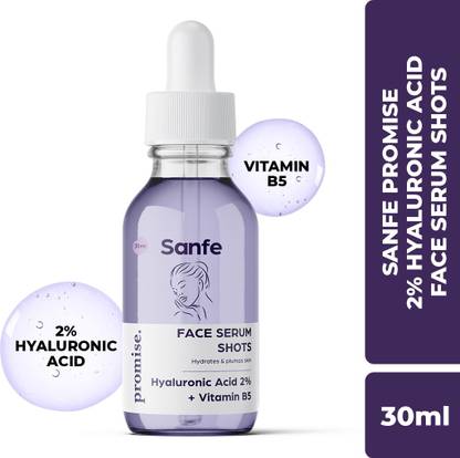 Sanfe Promise 2% Hyaluronic Acid Face Serum Shots | For Intense Hydration
