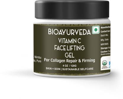 BIOAYURVEDA Vitamin C Face lifting Gel| For Collagen Repair & Firming| Reduce fine lines, wrinkles, age spots, and uneven skin tone