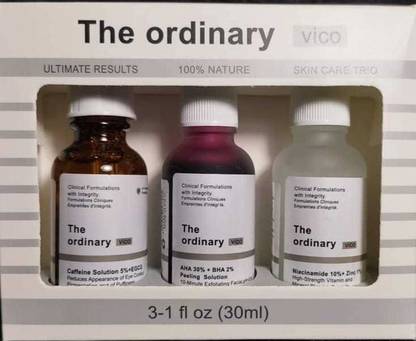 THE ORDINARY 100% Orginal vico Face Serum set Of 3 - Complete Peeling Solution