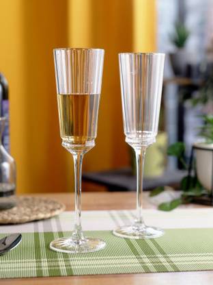 Cristal d'Arques (Pack of 2) L5820 MACASSAR FLUTE 17CL Glass Set Champagne Glass