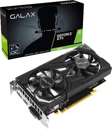 GALAX GTX 1650 EX GDDR6 4 GB NVIDIA Chipset 128 bit 1485 MHz Graphics Card
