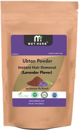 Metherb Ubtan powder (Lavender Flavor) for Instant Hair remove Cream