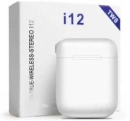 TechBuddy Premium I12 Twins Bluetooth Headset Wireless Earbuds with charging case B210 Bluetooth