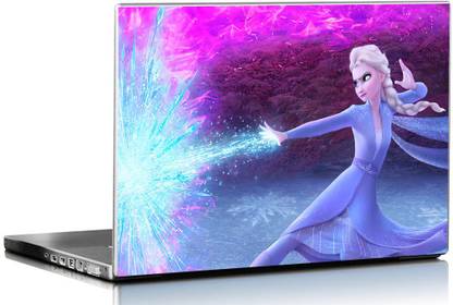 PIXELARTZ Laptop Skin Frozen 2 HD Quality 15.6 Inches Multi Colour (8085) Vinyl Laptop Skin Compatible for 15.6 inch
