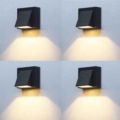 Online Generation 3 Watt LED IP65 Waterproof Up OR Down Light, Black Body Fixture Wall Mounted Light, Warm White 3000K "UPDN-WL-HK- 4 Gate Light Outdoor Lamp