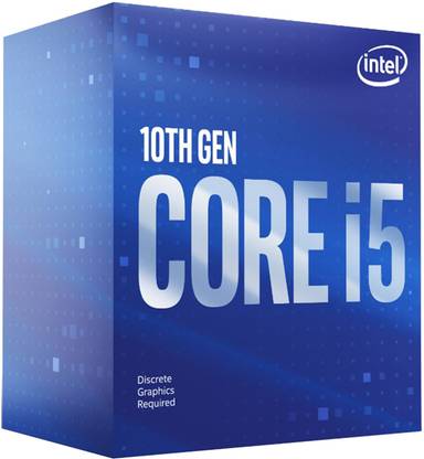 Intel i5-10400F 4.3 GHz Upto 4.3 GHz LGA 1200 Socket 6 Cores 12 Threads 12 MB Smart Cache Desktop Processor