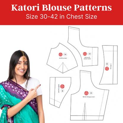 Radhika Tutorial Katori Blouse Pattern Sewing Kit