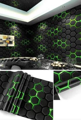 UZANIYA 1000 cm 3d Stereo technology background wallpaper for Home Self Adhesive Peel & Stick Gaming Theme Wallsticker for bedroom, office, living room .- 24 sq ft Self Adhesive Sticker