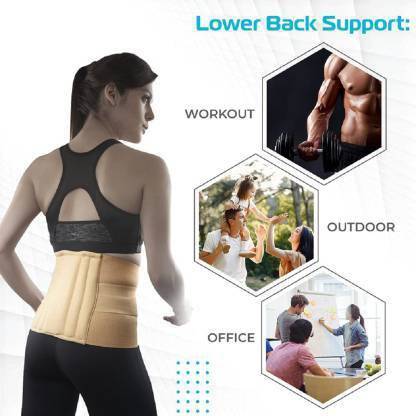 NUBICO Unisex LS Belt for Back Pain Relief-Compression|Dual Adjustable Straps Back / Lumbar Support